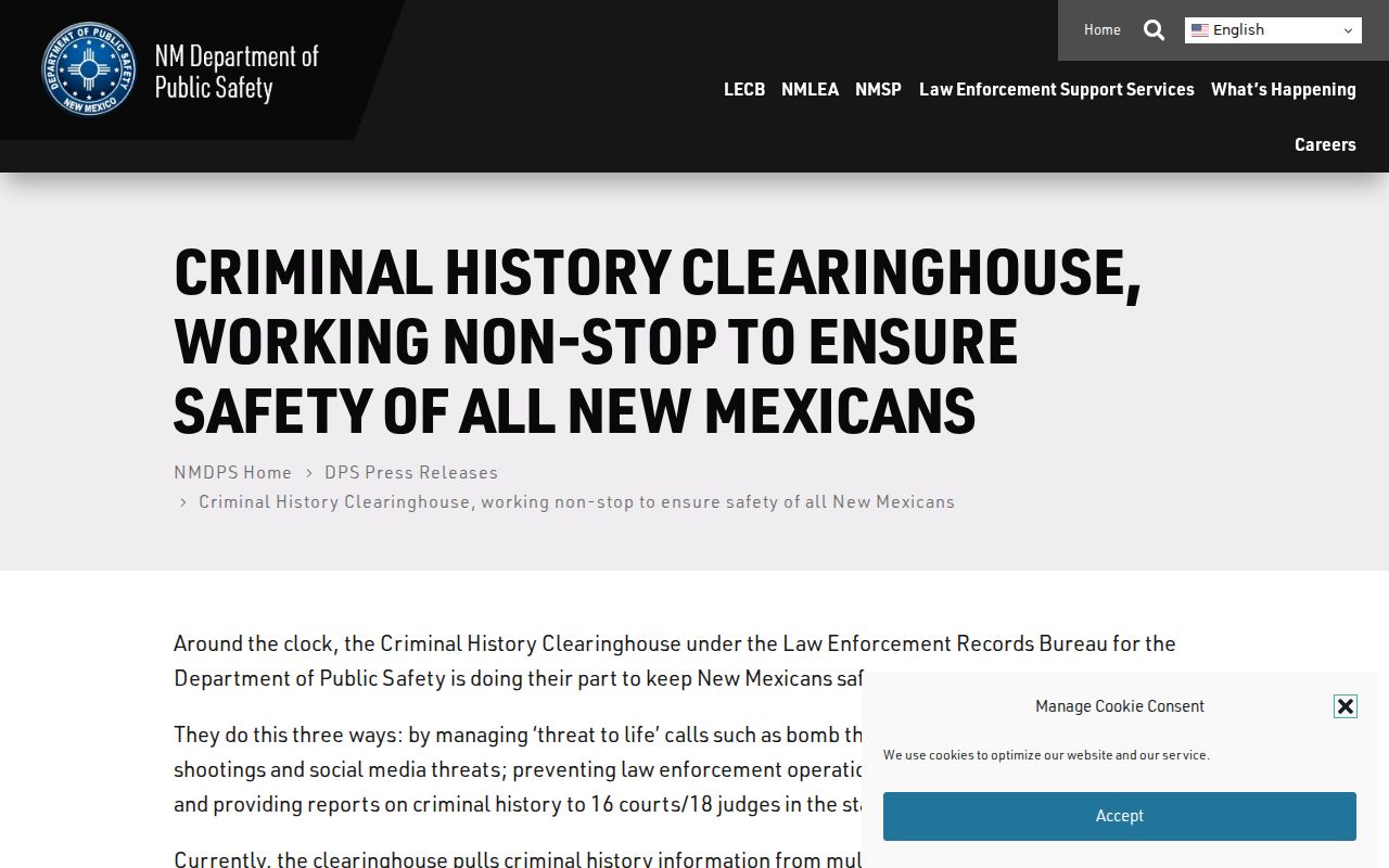 Colfax County active warrant internal clearinghouse source